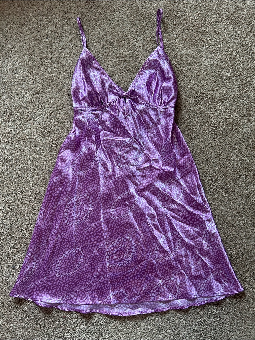 Purple silk Slip Dress - Women Intimates & Sleepwear